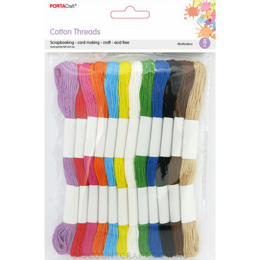 Cotton Threads 8m 12pk - Essentials