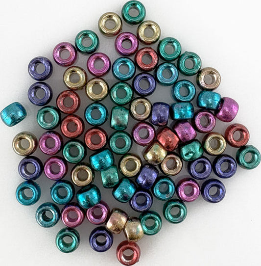Beads Pony 8mm 20g - Metallic Multicolour