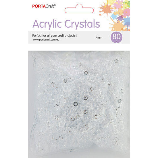 Porta Craft Acrylic Crystals 4mm 80g
