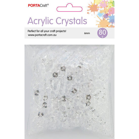 Porta Craft Acrylic Crystals 6mm 80g