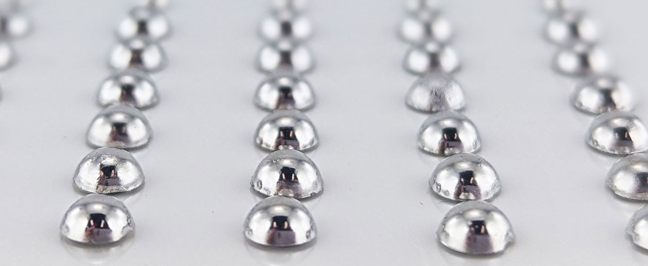 Acrylic Dots 3 & 5mm 120pk - Silver