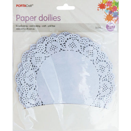 Paper Doilies 165mm 30pk White