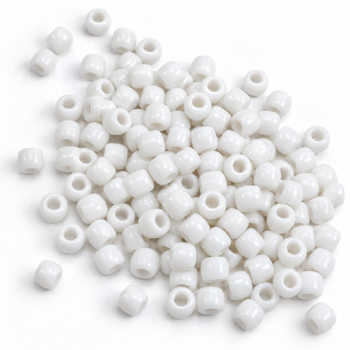 White Pony Beads 150pk
