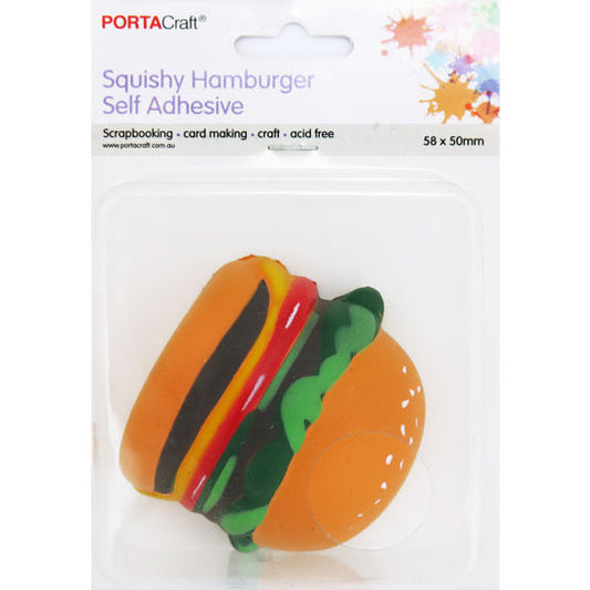 Squishy Hamburger Self-Adhesive 58x50mm