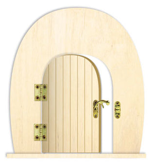 Opening Fairy Door Freestanding 16.5x18cm - Rounded