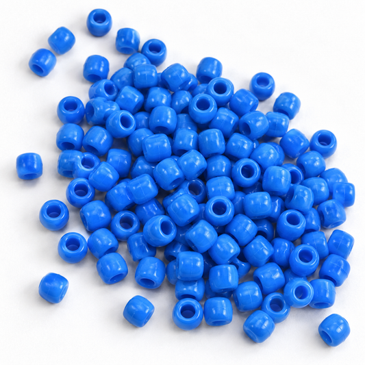 Blue Pony Beads 6x9mm 150pk