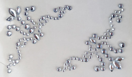 Rhinestone Bling Corners 6pk - Clear