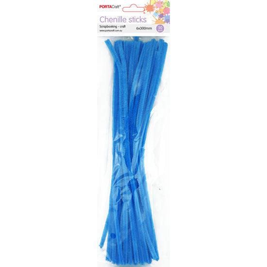 Chenille Stems 6mm 50pk - Dark Blue