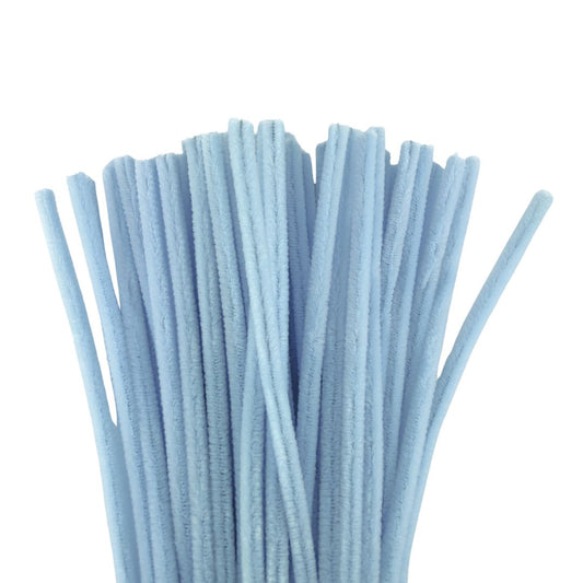 Chenille Stems 6mm 50pc - Sky Blue