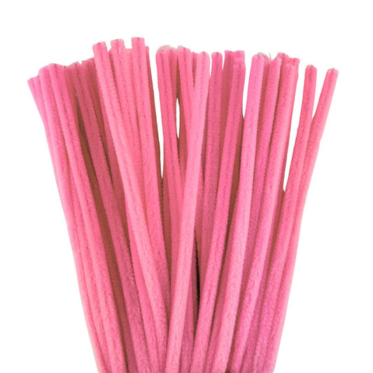 Chenille Stems 6mm 50pk - Hot Pink