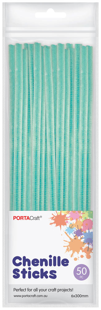 Chenille Stems 6mm 50pk - Mint