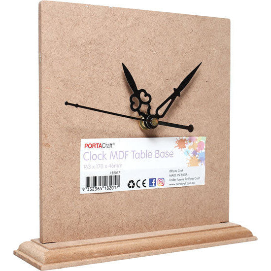 Clock Table Base MDF 16x17x5cm