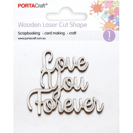 Laser Cut  CB Love You Forever 66x55mm 1pk