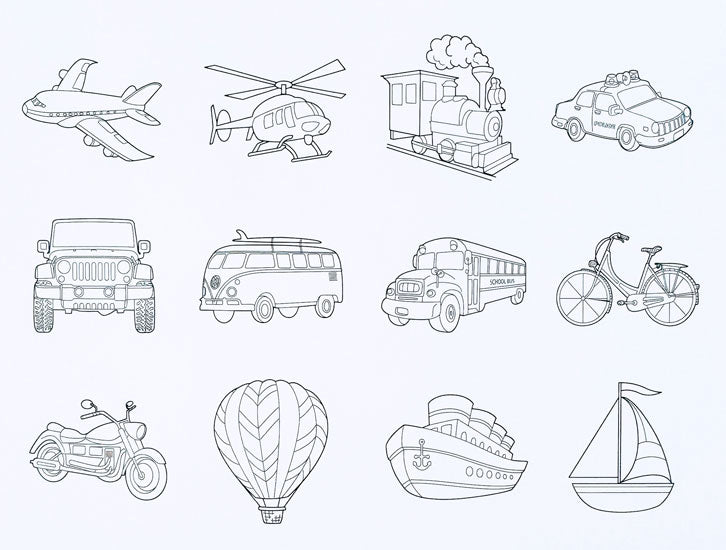 Printed Cardstock Transport 12 Pack