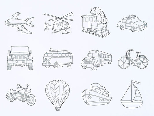 Printed Cardstock Transport 12 Pack