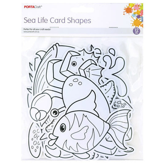 Printed Cardstock Sea Life 12pk
