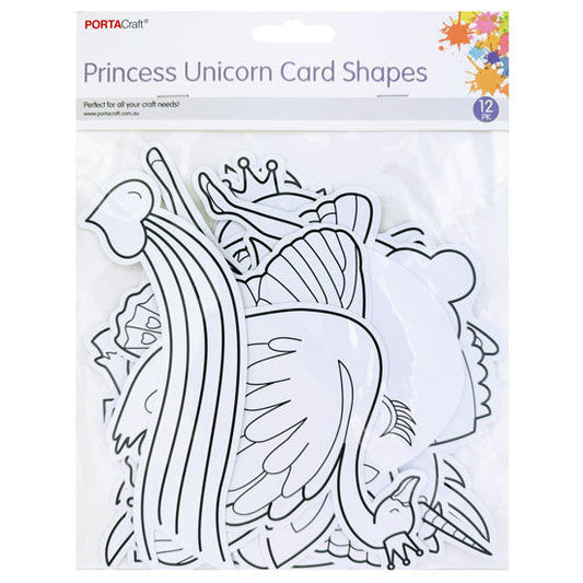 Printed Cardstock Princess Unicorn 12pk