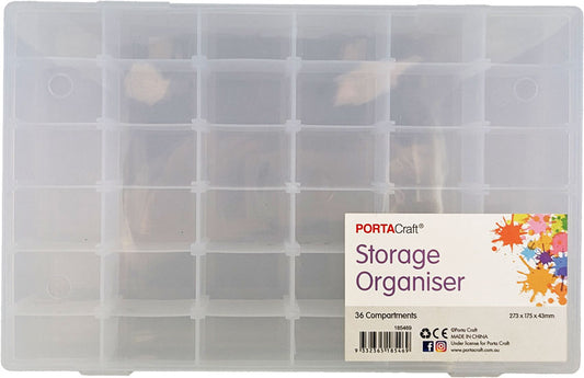 Mega Storage Organiser with 36 Dividers 273x175x43mm