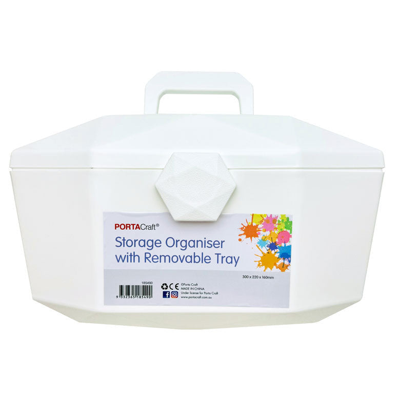 Storage Organiser with Removable Tray 300x220x160mm