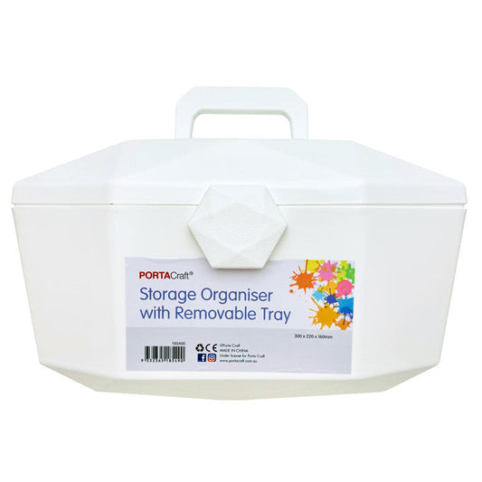 Storage Organiser with Removable Tray 300x220x160mm
