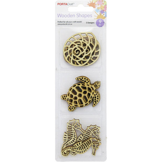 Laser Cut Decals 9pk 3 Designs Marine Animals