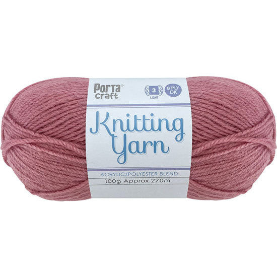 Knitting Yarn 100g 270m 8ply - Solid Lilly Pilly