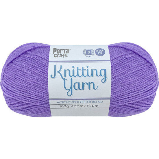 Knitting Yarn 100g 270m 8ply - Solid Periwinkle