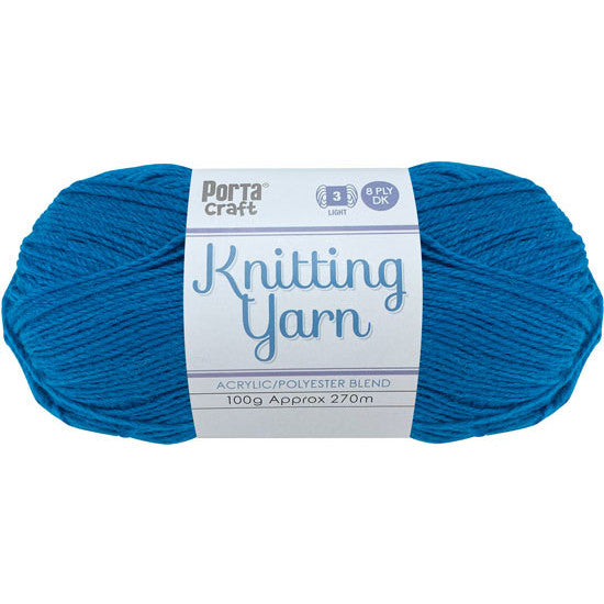 Knitting Yarn 100g 270m 8ply - Solid Peacock