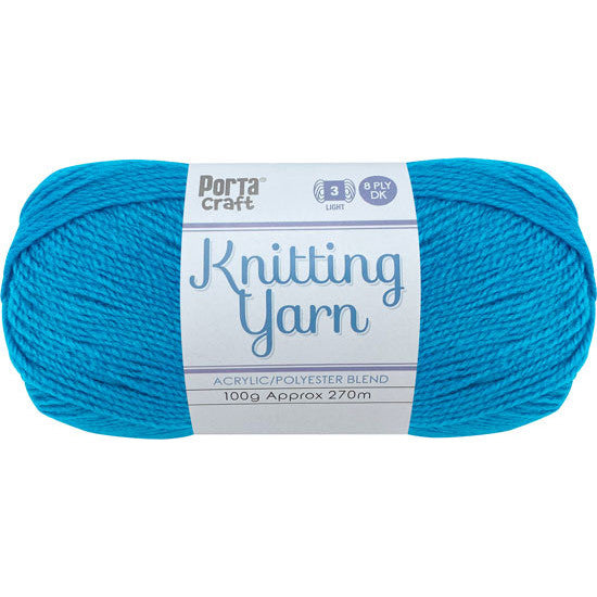 Knitting Yarn 100g 270m 8ply - Solid Sapphire