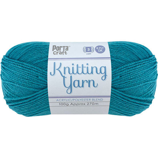 Knitting Yarn 100g 270m 8ply - Solid Ocean