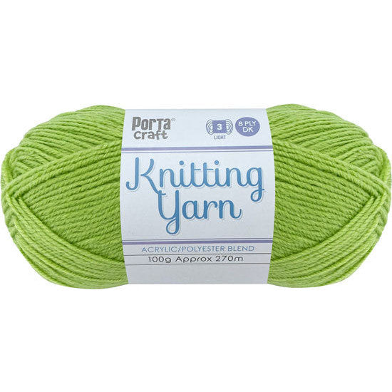 Knitting Yarn 100g 270m 8ply - Solid Pear