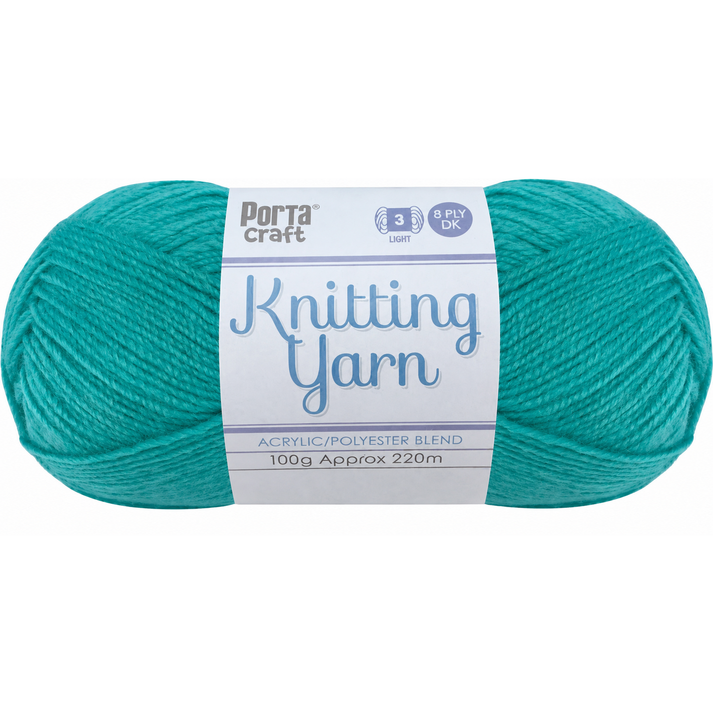 Knitting Yarn 100g 270m 8ply - Solid Waterfall