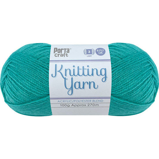 Knitting Yarn 100g 270m 8ply - Solid Waterfall