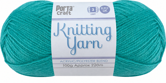 Knitting Yarn 100g 270m 8ply - Solid Waterfall