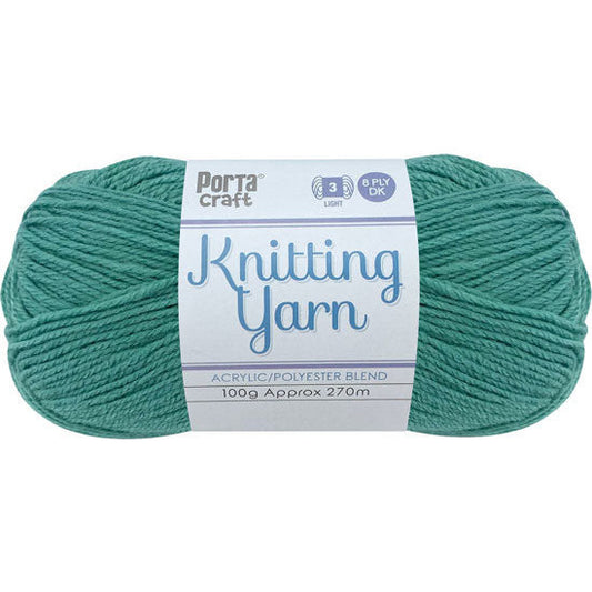 Knitting Yarn 100g 270m 8ply - Solid Vertigris