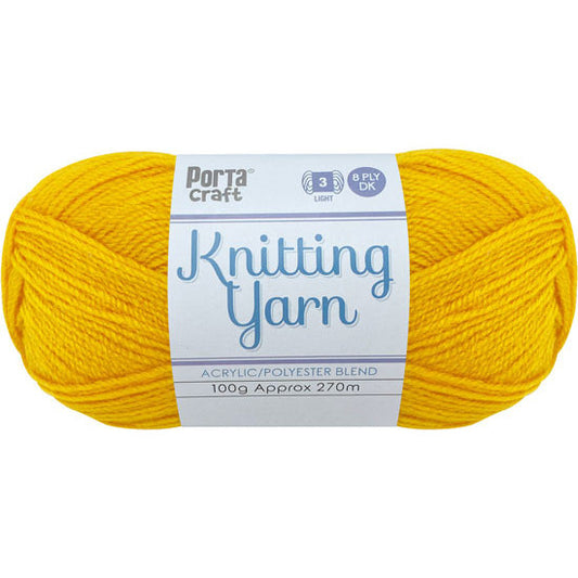 Knitting Yarn 100g 270m 8ply - Solid Daisy