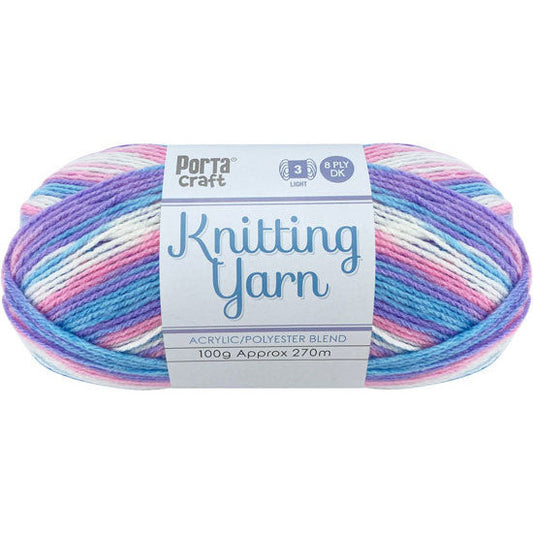 Knitting Yarn 100g 270m 8ply - Multi Unicorn