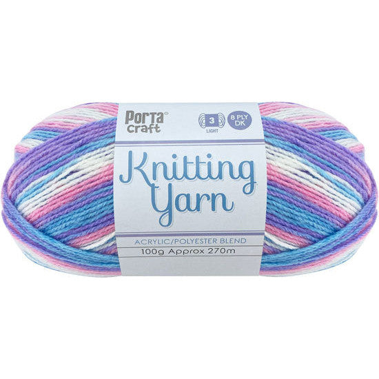 Knitting Yarn 100g 270m 8ply - Multi Unicorn