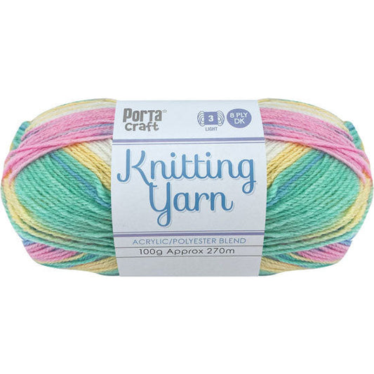 Knitting Yarn 100g 270m 8ply - Multi Fairy