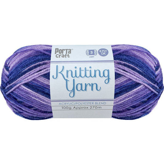 Knitting Yarn 100g 270m 8ply - Multi Currant