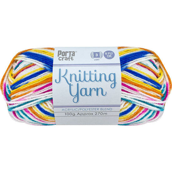 Knitting Yarn 100g 270m 8ply - Multi Sprinkles