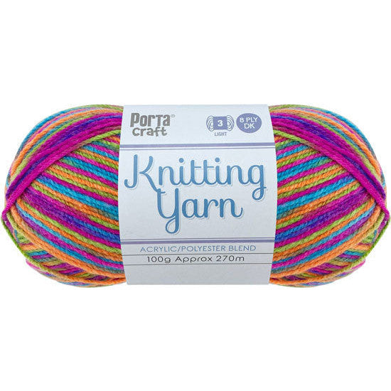 Knitting Yarn 100g 270m 8ply - Multi Looney Toons