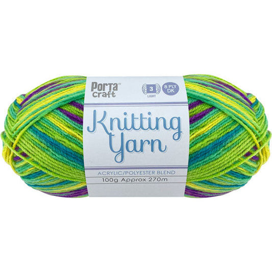 Knitting Yarn 100g 270m 8ply - Multi Gooseberry