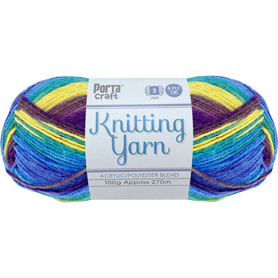 Knitting Yarn 100g 270m 8ply - Multi Coral