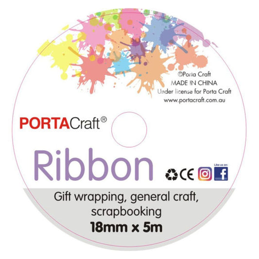 Satin Ribbon Double Sided - White