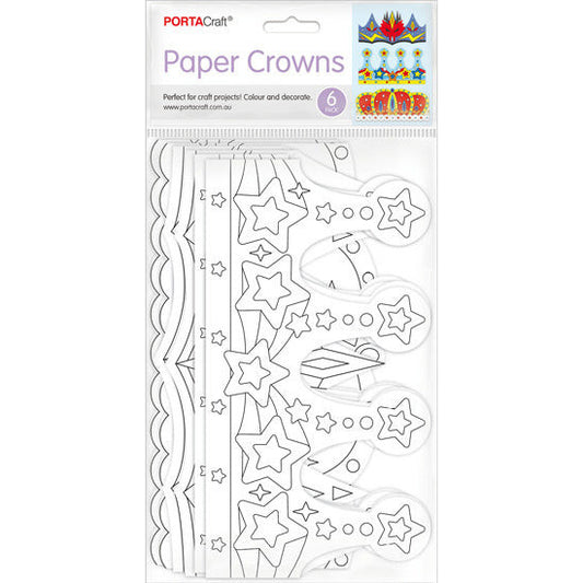 Cardstock Crowns Prince 12x56cm 6pk
