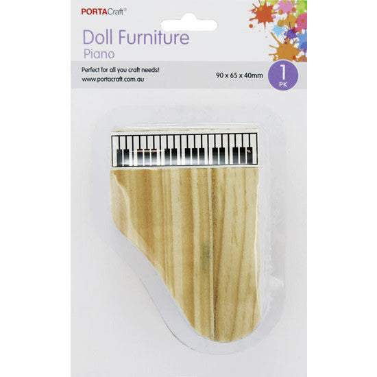 Doll Furniture Piano 65x40x90mm