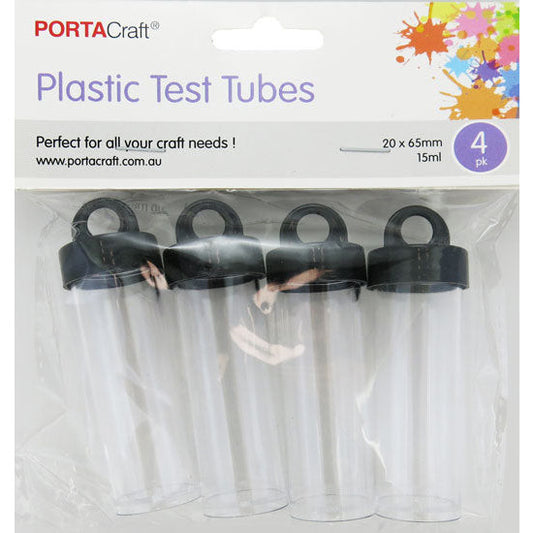 Plastic Test Tubes 15ml - 4pk