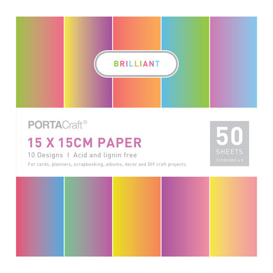Paper Pattern Pad - Brilliant 15x15cm