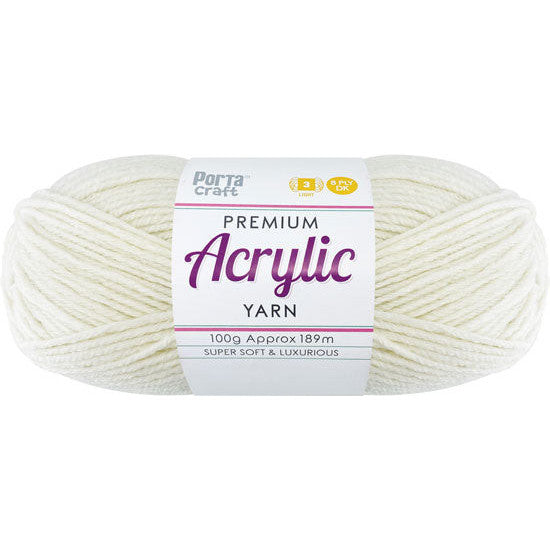 8ply Knitting Yarn 100g  - Cream